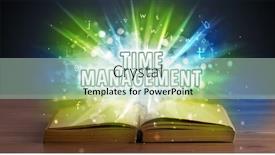  Presentation with educational - Colorful PPT theme enhanced with educational-inscription-coming-out backdrop and a soft green colored foreground