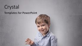  Presentation with educational psychology - Audience pleasing slides consisting of educational psychology - adorable little boy portrait backdrop and a light gray colored foreground