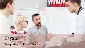  Presentation with college students - Amazing presentation theme having educational psychology - college counselor consulting group backdrop and a coral colored foreground