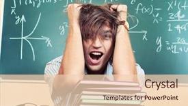  Presentation with educational - Cool new theme with educational theme crazy male student backdrop and a lemonade colored foreground