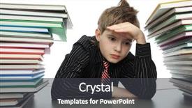  Presentation with educational web portal - Theme consisting of educational theme funny teen shot background and a dark gray colored foreground