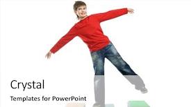  Presentation with educational collaboration - Beautiful PPT layouts featuring educational theme funny teen shot backdrop and a  colored foreground