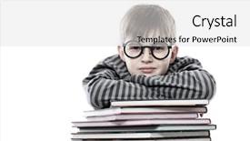  Presentation with educational - Colorful PPT theme enhanced with educational theme funny teenager backdrop and a light gray colored foreground