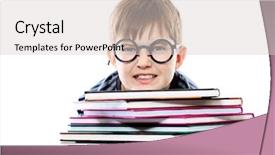  Presentation with educational - Theme enhanced with educational theme funny teenager background and a light gray colored foreground