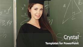  Presentation with academic - Cool new presentation theme with design made of atomic particles in space to serve as backdrop for projects related to science physics and technology backdrop and a navy blue colored foreground