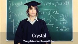  Presentation with academic - Slides featuring educational theme graduating student background and a wine colored foreground