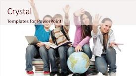  Presentation with teenagers - Audience pleasing presentation theme consisting of educational theme group of emotional backdrop and a lemonade colored foreground