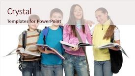  Presentation with educational technology ict - Colorful PPT theme enhanced with educational theme group of emotional backdrop and a lemonade colored foreground