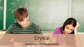  Presentation with educational - Slides consisting of educational theme students background and a  colored foreground