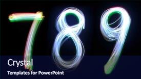  Presentation with black light - Slides featuring educaton - created by light digits background and a navy blue colored foreground