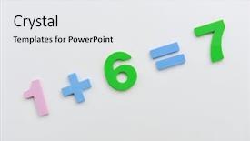  Presentation with numbers - Colorful slide deck enhanced with educaton - numbers backdrop and a white colored foreground