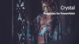  Presentation with beautiful floral border flower design - Cool new theme with edwardian - beautiful young woman backdrop and a dark gray colored foreground