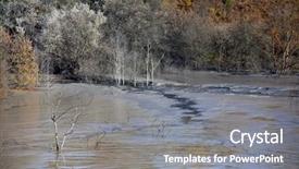  Presentation with montana - Colorful slides enhanced with eecological disaster cyanide pollution backdrop and a gray colored foreground