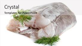  Presentation with spices - Amazing presentation theme having conger - eel fillet with spices isolate backdrop and a light gray colored foreground
