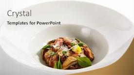  Presentation with japan sake - Beautiful theme featuring eel-in-teriyaki-sauce-served backdrop and a white colored foreground