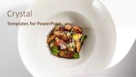  Presentation with japan sake - Slide set with eel-in-teriyaki-sauce-served background and a lemonade colored foreground