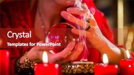  Presentation with esoteric - Colorful PPT layouts enhanced with eerie - fortuneteller or esoteric oracle sees backdrop and a crimson colored foreground