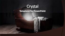  Presentation with lighting - Presentation theme consisting of eerie cradle low key lighting background and a dark gray colored foreground