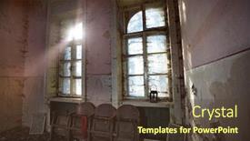  Presentation with horror - PPT theme featuring eerie-light-of-candles background and a tawny brown colored foreground