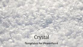  Presentation with snow - Presentation theme featuring january effect - snow texture close up background and a light gray colored foreground