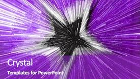  Presentation with effect - Cool new PPT theme with blurry star on purple background backdrop and a purple colored foreground