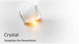  Presentation with torn paper - PPT theme with effect of torn paper hole background and a  colored foreground