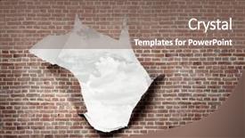  Presentation with torn paper - Amazing presentation having effect of torn paper hole backdrop and a violet colored foreground