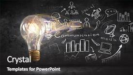  Presentation with small business growth and profit - Audience pleasing PPT theme consisting of effective - bright idea for business growth backdrop and a dark gray colored foreground