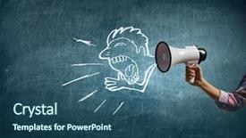  Presentation with marketing - Colorful theme enhanced with 3d speaker - effective business marketing mixed media backdrop and a ocean colored foreground