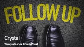  Presentation with shoes - PPT theme with effective listening - top view of business shoes background and a dark gray colored foreground