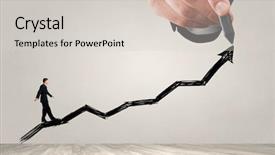  Presentation with marketing - Theme with effective marketing for growth background and a light gray colored foreground