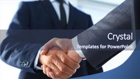  Presentation with negotiation - Slide deck with effective negotiation with client business background and a tawny brown colored foreground