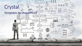  Presentation with achieving goals - Slide deck consisting of effective planning for achieving goals background and a sky blue colored foreground