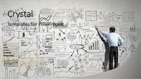  Presentation with achieving goals - Cool new theme with effective planning for achieving goals backdrop and a  colored foreground