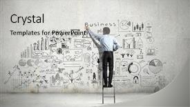  Presentation with achieving goals - Cool new PPT theme with effective planning for achieving goals backdrop and a  colored foreground