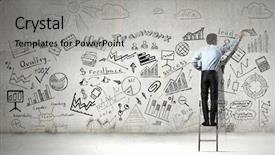  Presentation with achieving goals - Theme featuring effective planning for achieving goals background and a light gray colored foreground