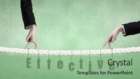  Presentation with partnership - Theme featuring effectiveness up - close up of businessman hands background and a seafoam green colored foreground