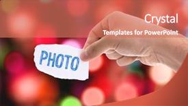  Presentation with paper - Slide set consisting of effects modern technology society - photo piece of paper background and a  colored foreground