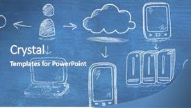  Presentation with white pigeon against the blue - Presentation design consisting of effects social networking - network against blue background background and a  colored foreground