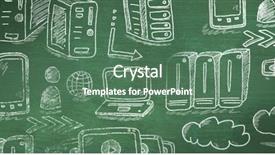  Presentation with network - PPT theme having effects social networking - network against green background background and a  colored foreground