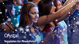  Presentation with celebration - Slide deck having effects social networking - party holidays celebration nightlife background and a navy blue colored foreground