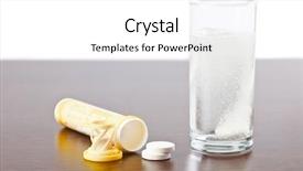  Presentation with effervescent - Presentation enhanced with effervescent - table dissolving in water background and a white colored foreground