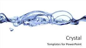  Presentation with lotus flower white water lily - PPT theme featuring effervescent - water isolated on white background background and a white colored foreground