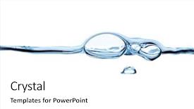  Presentation with effervescent - Beautiful PPT theme featuring effervescent - water backdrop and a white colored foreground