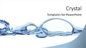  Presentation with effervescent - PPT theme enhanced with effervescent - water background and a white colored foreground