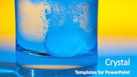  Presentation with effervescent - Beautiful theme featuring effervescent tablet dissolves backdrop and a teal colored foreground
