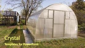  Presentation with greenhouse - Cool new presentation with effet de serre - small greenhouse with air vents backdrop and a tawny brown colored foreground