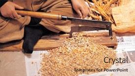  Presentation with herbal medicine - Presentation enhanced with efficacy - hand cut the herbal medicine background and a coral colored foreground