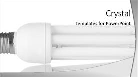  Presentation with saving - Amazing PPT theme having helice - energy saving lamp isolated backdrop and a white colored foreground