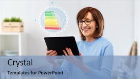  Presentation with energy - PPT theme having efficient - technology and efficiency concept background and a light blue colored foreground